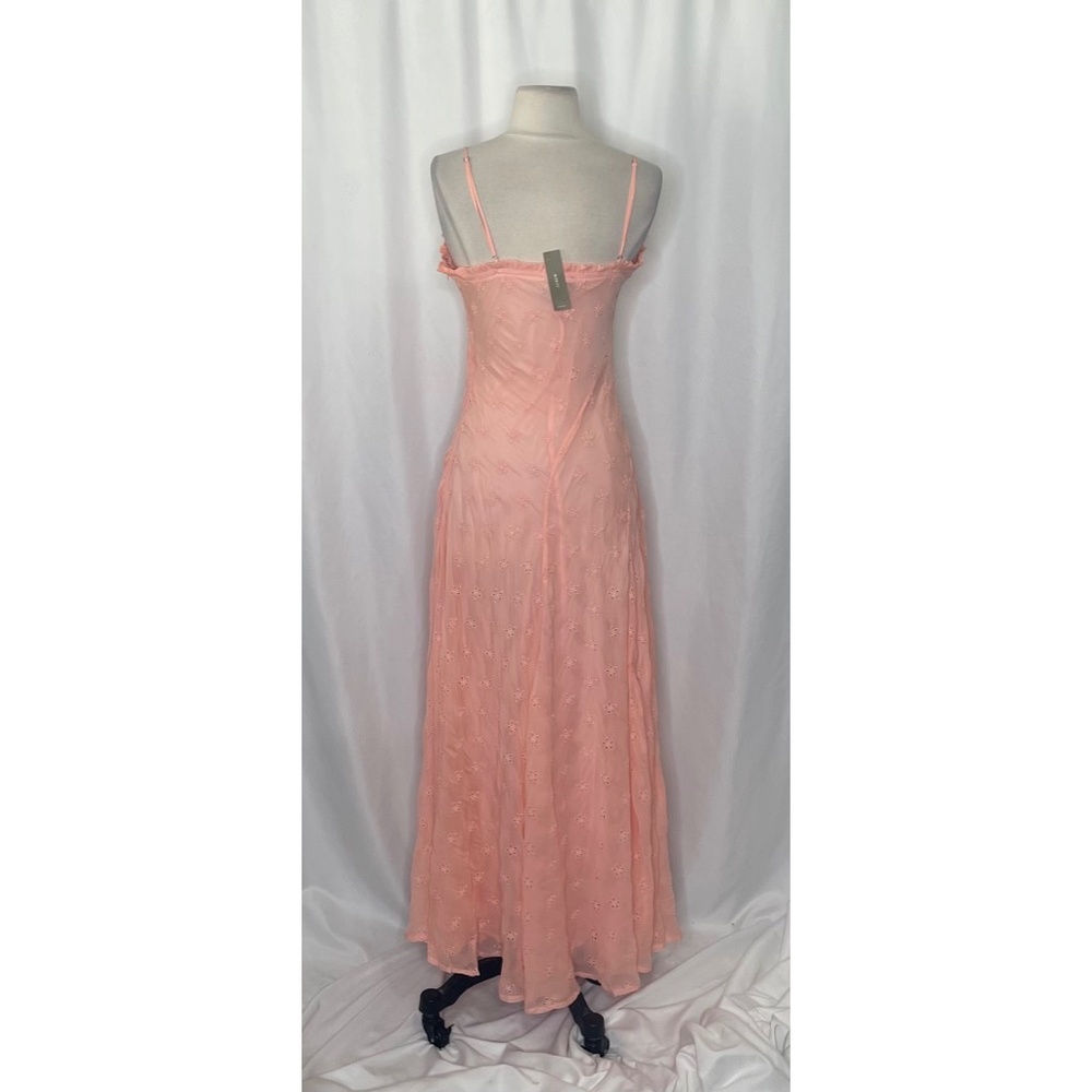 NWT!! J. CREW Collection Eyelet Maxi Slip Dress Blushed Peach Pink Fairy Size 6 - Picture 9 of 16